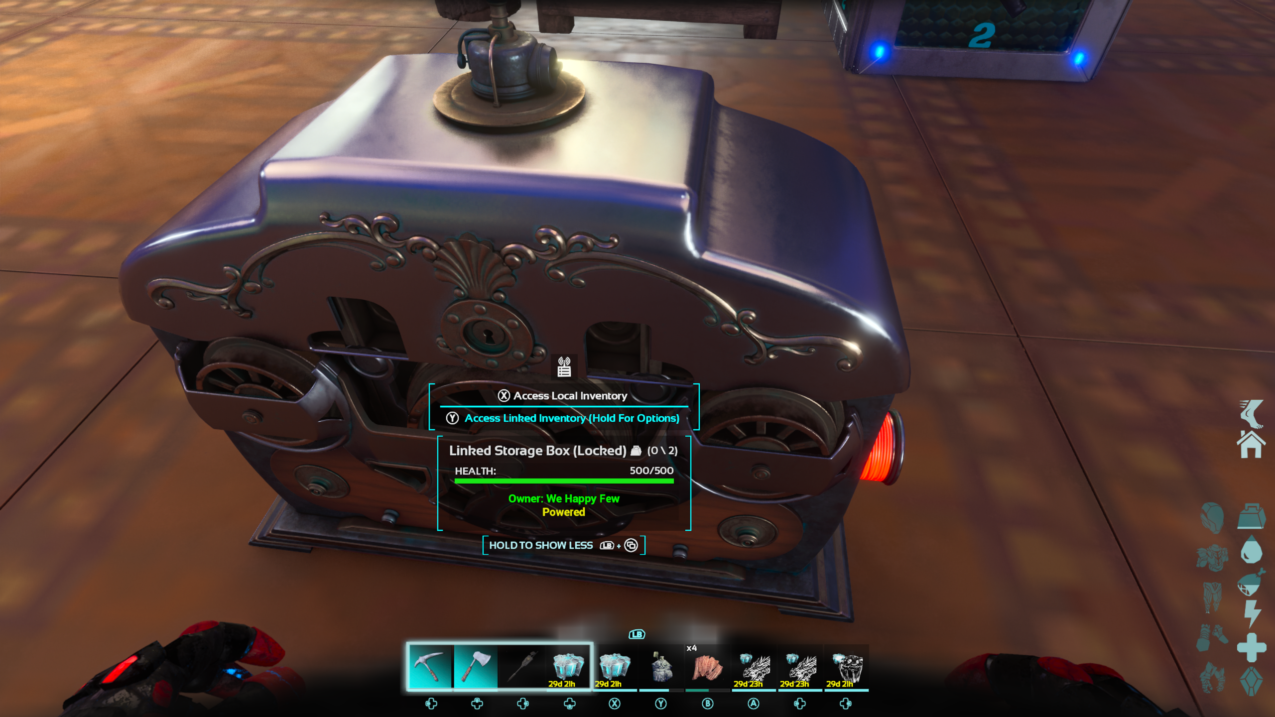 Automate Putting Away Resources while Remote Farming